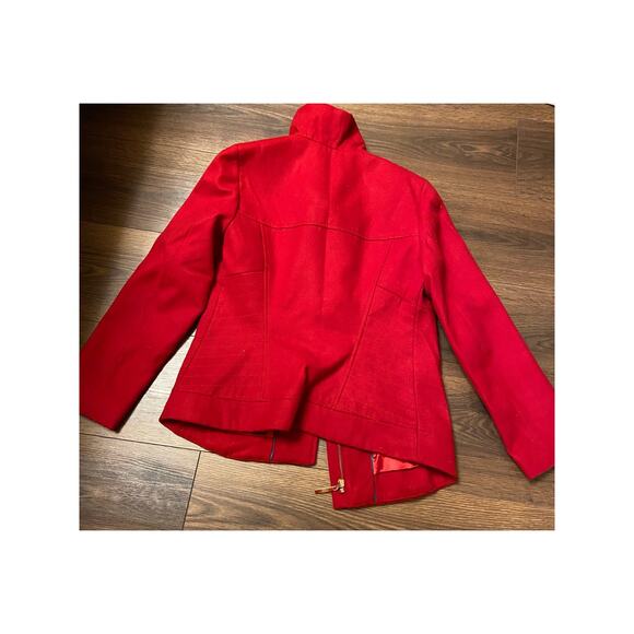 EUC red Kenzie jacket pea coat sz: S - Picture 2 of 6